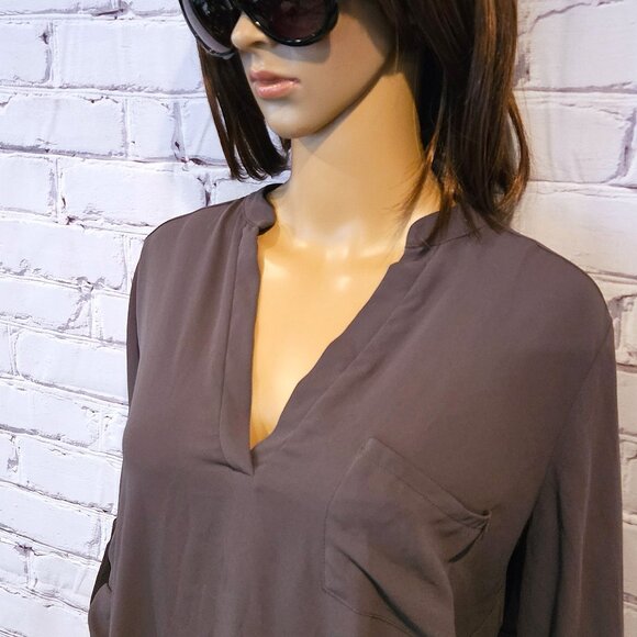 (3 for $30) LUSH - Olive green tunic top - Picture 5 of 9
